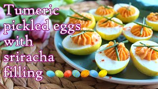Turmeric pickled sriracha devilled eggs Net Worth