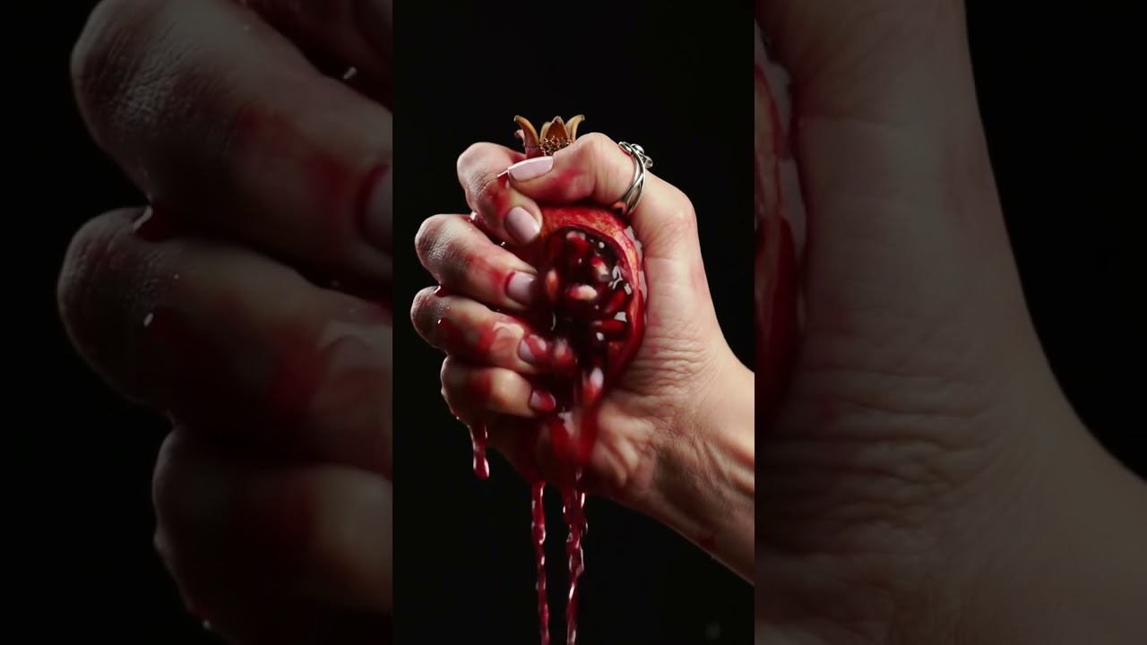 Slow-Mo Hand Crushing Juicy Fruit 🍓 ASMR