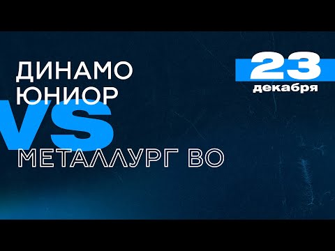 Видео: НМХЛ. Динамо-Юниор - Металлург МО. 23.12.2023