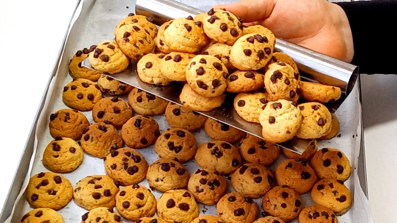 في 10دقاءق الوصفة الاكثر طلاب من أسهل وأسرع ميني كوكيز  بدون زيت وبلا متلامس يدك لعجين 🔝