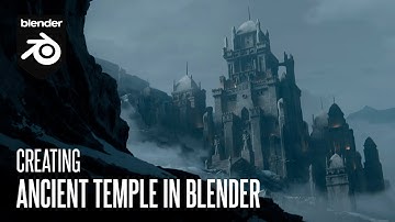 Creating Ancient Temple | Cinematic Shot | Blender 4.0