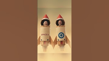 Elon Musk vs. Jeff Bezos: The Ultimate Space Race! 😂🔥#elonmusk #spacex #tesla #twitter #memes