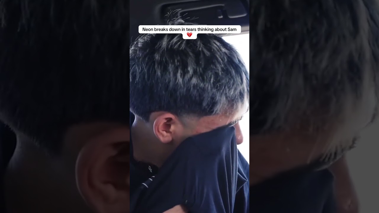 Neon crying thinking about sam