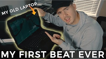 MY FIRST BEAT EVER!! (Found My Old Laptop) *horrible* | Making a Beat