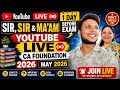 YouTube Live Discussion CA Foundation May 2026 Exams