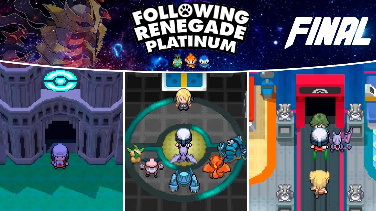 ◓ Pokémon Following Renegade Platinum (Português & Inglês) 💾 [v2.1] •  FanProject