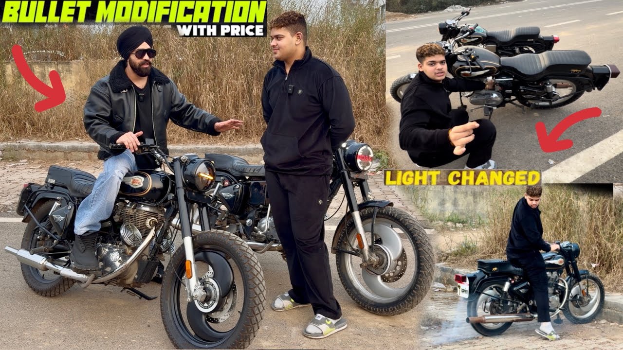 Bullet Transformation🤩wide tyres full details modification with price❤️