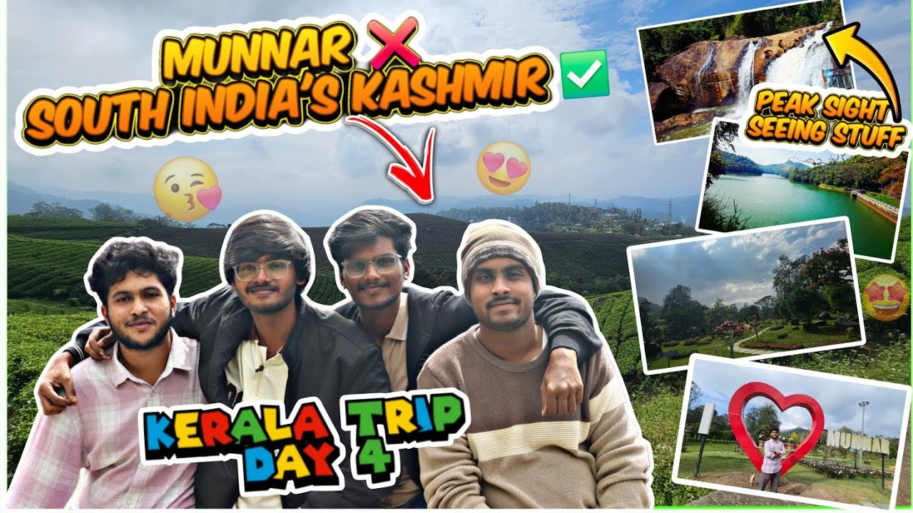 MUNNAR ❌️ SOUTH INDIA'S KASHMIR ✅️🤩 || MUNNAR LOO SIGHT SEEING😘😍 || KERALA TRIP DAY 4|| TEA GARDENS 