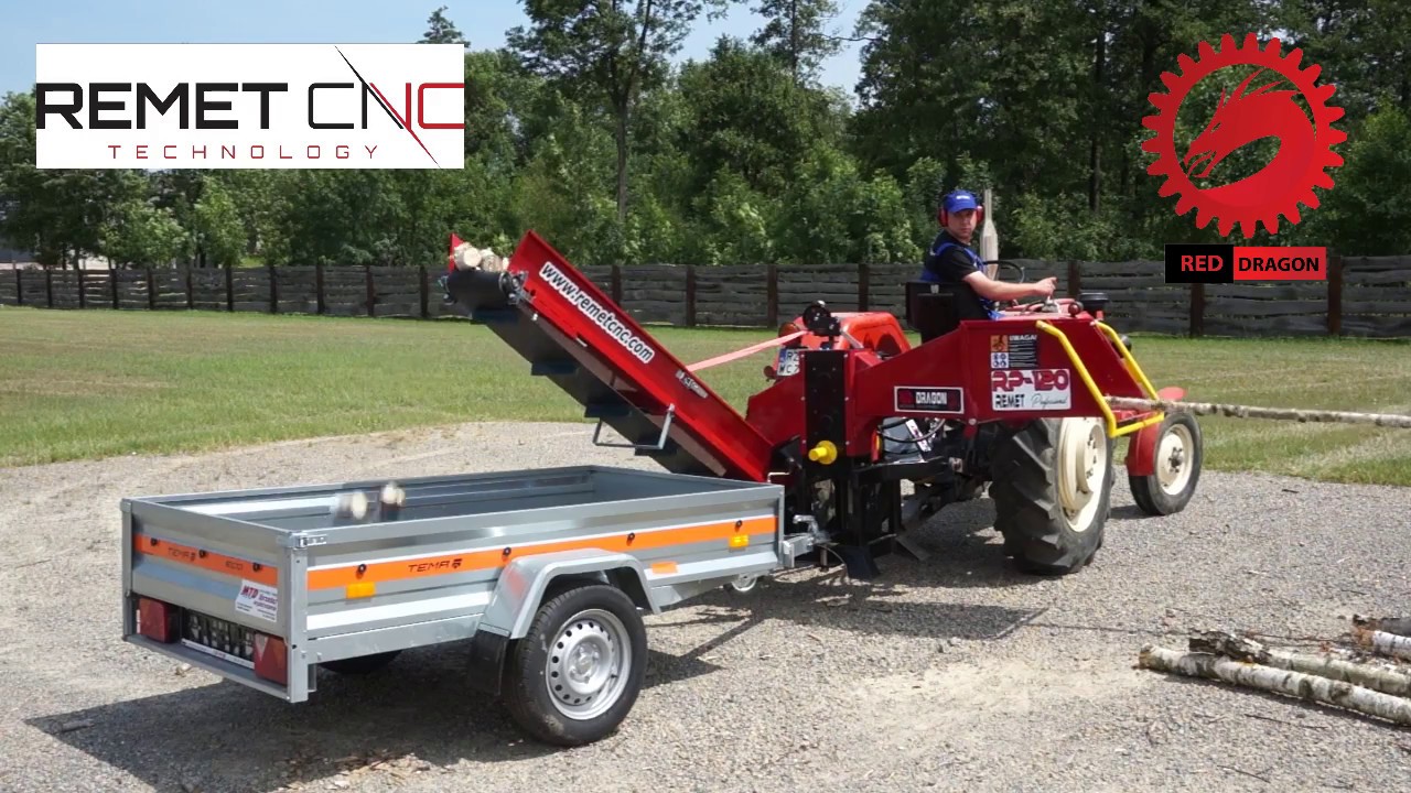 RED DRAGON RP120 8 noży + taśmociąg WOOD CHIPPER