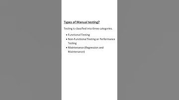 learn one definition everyday #Types of Manual testing #manualtesting #shorts