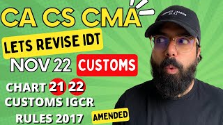 21 22 Customs IGCR rules 2017 amended |Nov 22 Revision| 100% English|CA Ramesh Soni