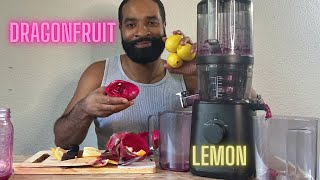 Juicing For Beginners! Let’s juice Dragon 🐉 Fruit 🍉 & Lemon 🍋!
