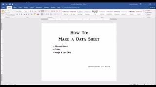 ABA Data Sheet: Part 1