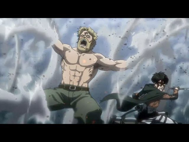 進撃の巨人 リヴァイ VS 獣の巨人 - YouTube