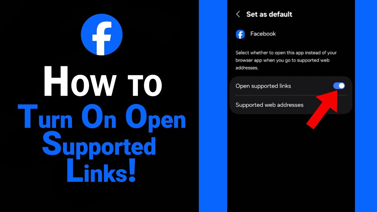 How to Turn On Open Supported Links on Facebook [NEW] - YouTube