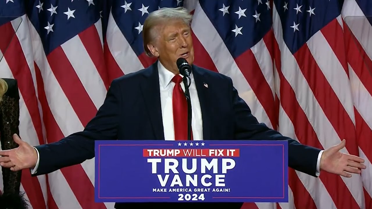 HISTORIC: Trump's FULL Victory Speech (w/ JD Vance & Dana White)