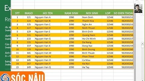 Cách tô màu xen kẽ giữa các dòng trong Excel