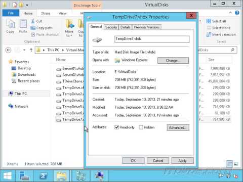 Creating a Differencing Disk in Windows Server 2012 R2 Hyper-V Part 1