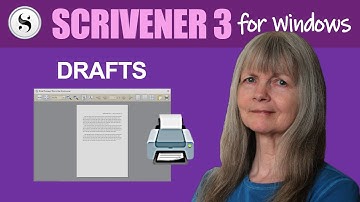 Scrivener 3 for Windows: Quickly Print a Draft