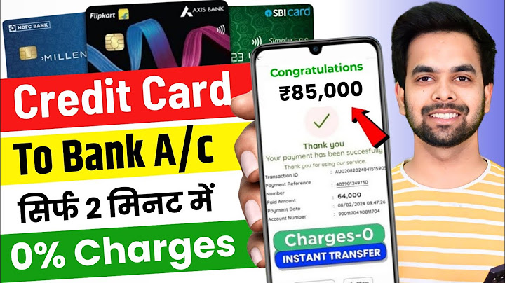 Credit Card To Bank Account Money Transfer - How To Transfer Money From Credit Card To Bank Account