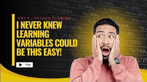 Day 2 of Python from Scratch: Learn variables, assignment operator, and basic rules.#coding#python 