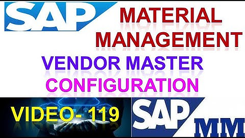 How to Configure Vendor Master in Material Management | Material Vendor Master Sap | DK TECHNOLOGIES