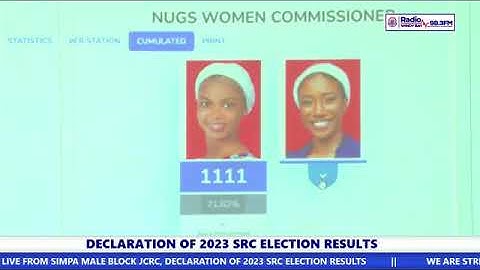 DECLARATION OF 2023 SRC ELECTION RESULTS  -- UEW