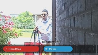 Caught on Camera: Porch pirate poses as food delivery driver