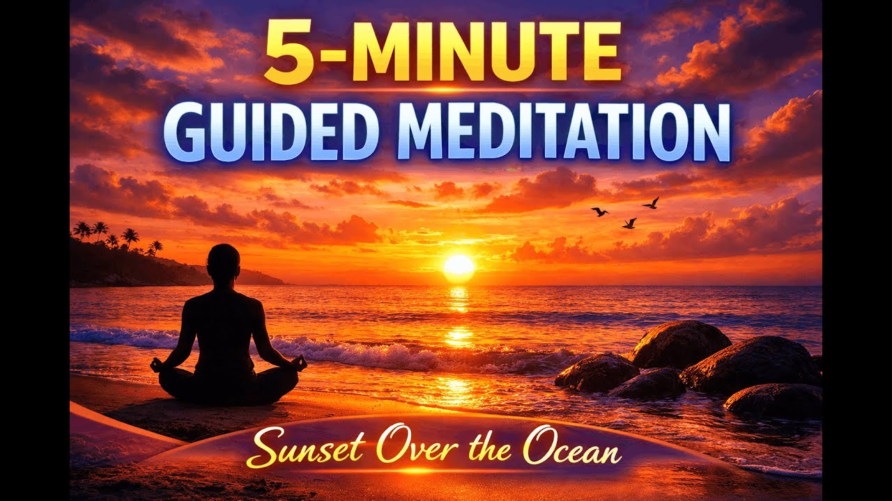 5 Minute Guided Meditation for Relaxation, Peace, and Happiness - YouTube