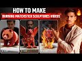 How To Make Burning Matchstick Sculpture Videos 🔥 | AI Cinematic Fire Effect Tutorial (Fast &amp; Easy