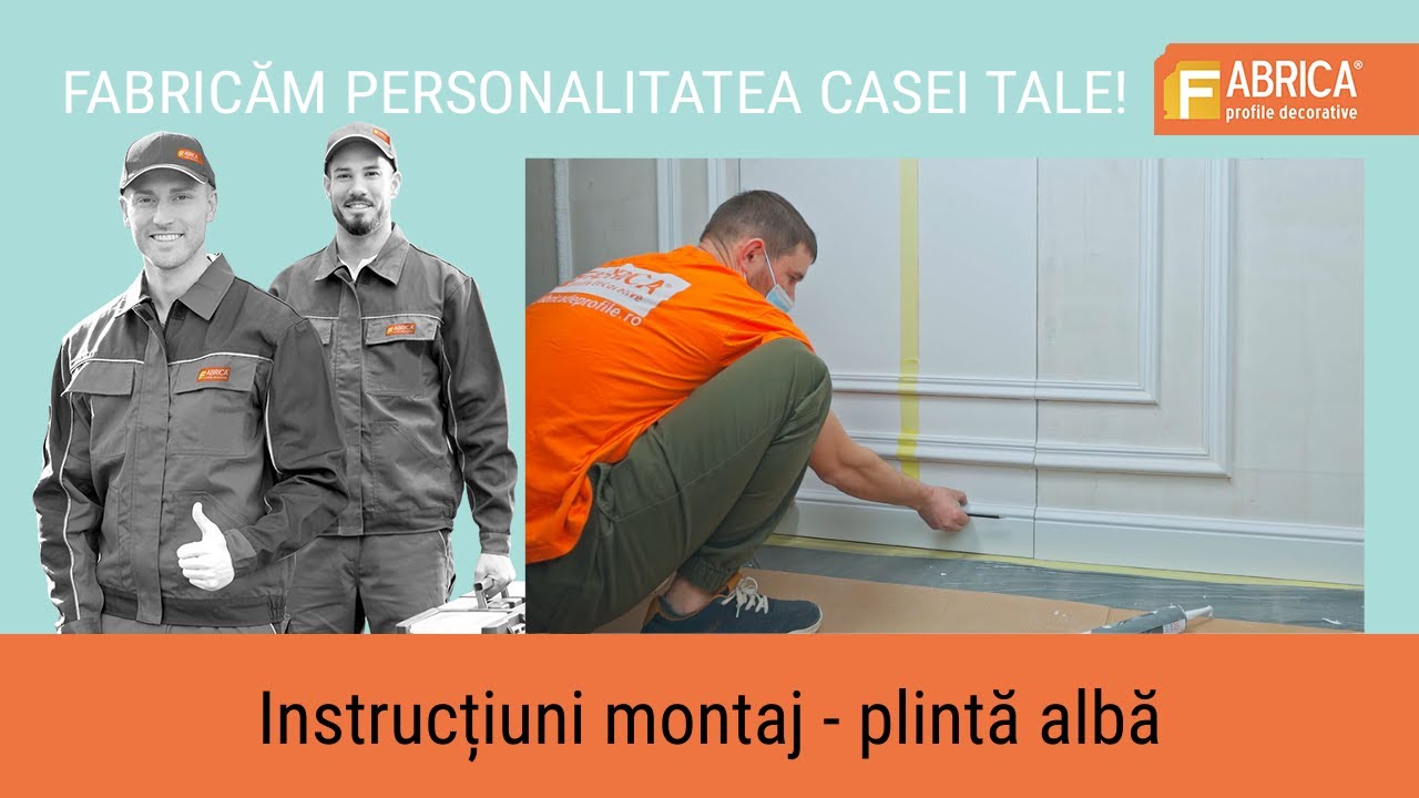 Cum se monteaza plinta alba lata
