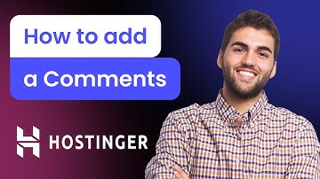 How to add a Comments to Hostinger