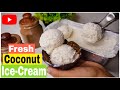 Tender coconut icecream recipe  original and pure natural icecream making process by food code