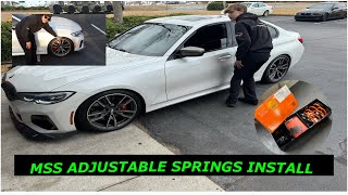 MSS ADJUSTABLE SPRINGS INSTALL M340i (G80,G82,G20 install guide for all models)