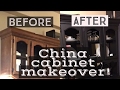 China cabinet makeover China cabinet makeover