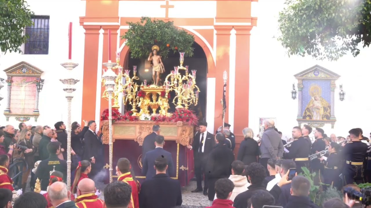 Salida del Patrón de Tomares, San Sebastián 2026. Suena el Himno de España por @amencarnacionsb 