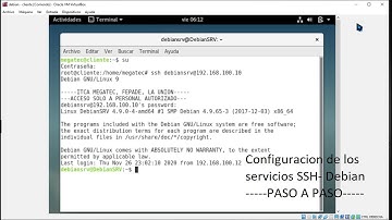 Como configurar los servicios SSH con debian