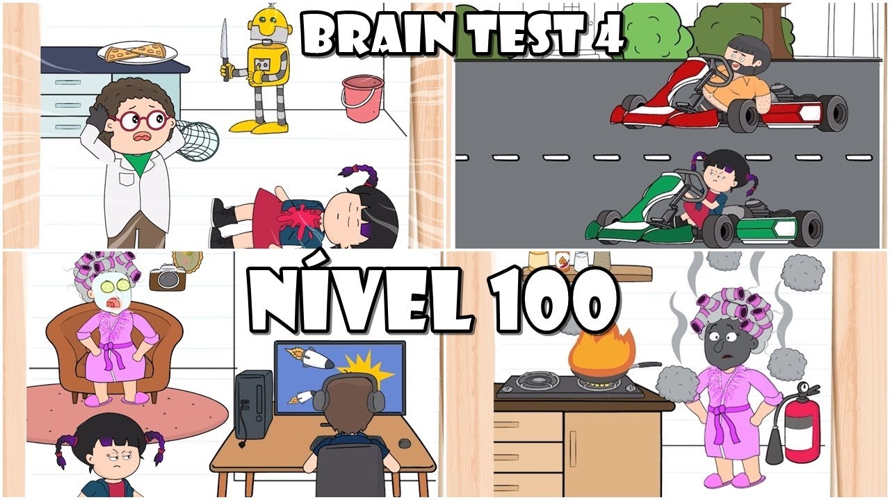 Chegamos Ao NÍVEL 100 Do Brain Test 4