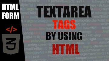 create html form with textarea?