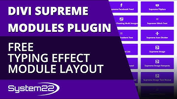 Divi Supreme Modules Free Typing Effect Module Layout 👍