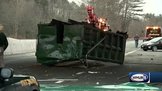 Repairs on I-93 bridge hit by truck to begin Monday