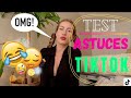 TEST ASTUCES TIKTOK!! (bye mes sourcils mdr........)