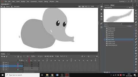 Membuat Animasi Gajah dengan Adobe Animate