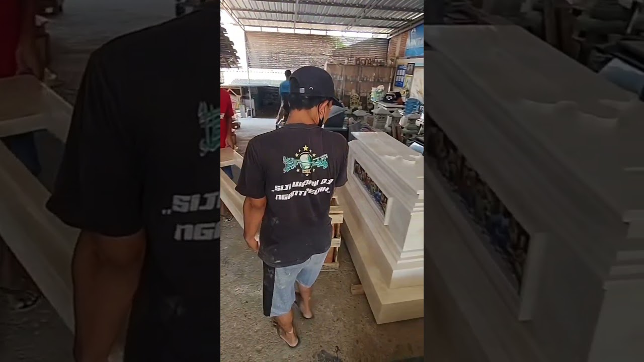 Pemasangan Part-Part Kijing makam marmer