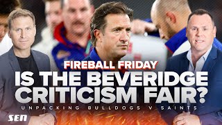 Kane Cornes HOLDS FIRM on Beveridge criticism despite huge Bulldogs win - SEN