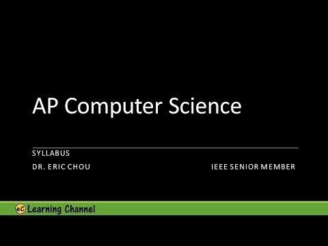 AP Computer Science A Course (Overview)