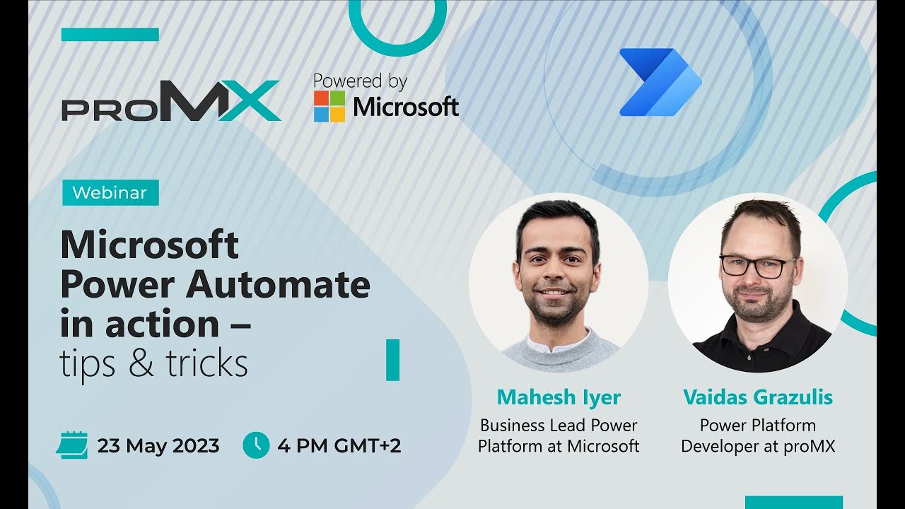 Microsoft Power Automate in action – tips & tricks | Webinar 2023 - YouTube