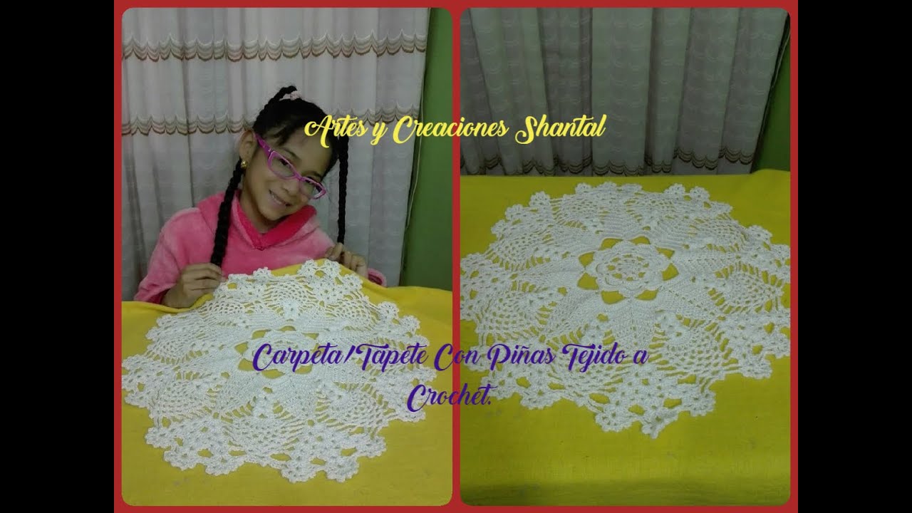 Carpeta/Tapete MedianoTejido a Crochet
