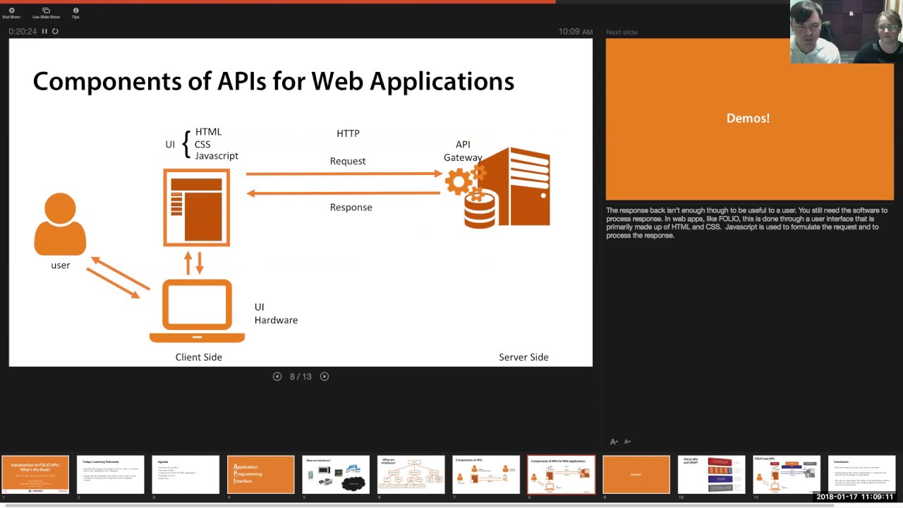 FOLIOForum   2018 01 17   Introduction to FOLIO APIs   Whats the Buzz