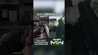 MP7 Recoil in MW2 vs MW1 #shorts #callofduty